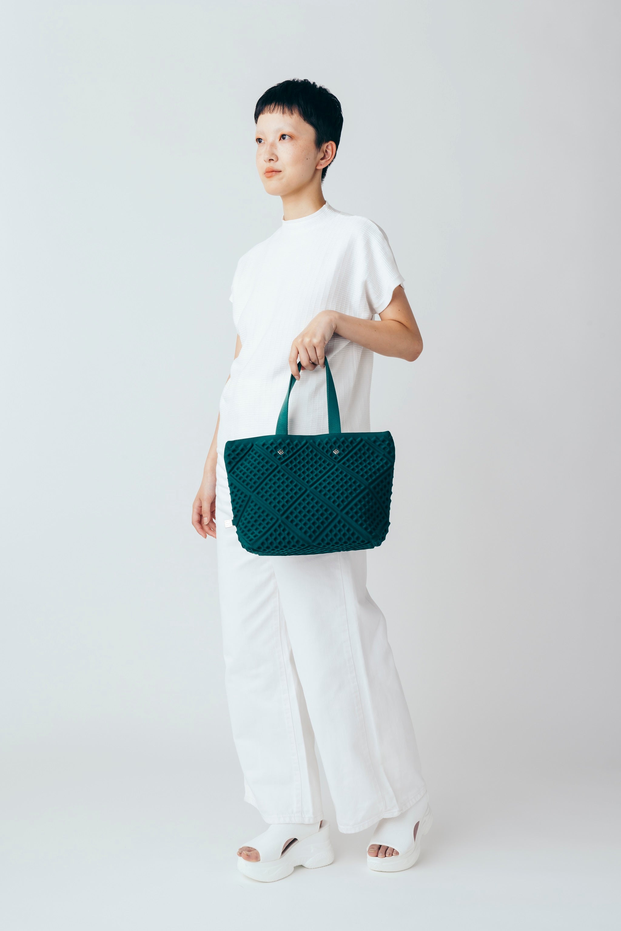 WAF-FUL TOWN TOTE S(Dark Green)