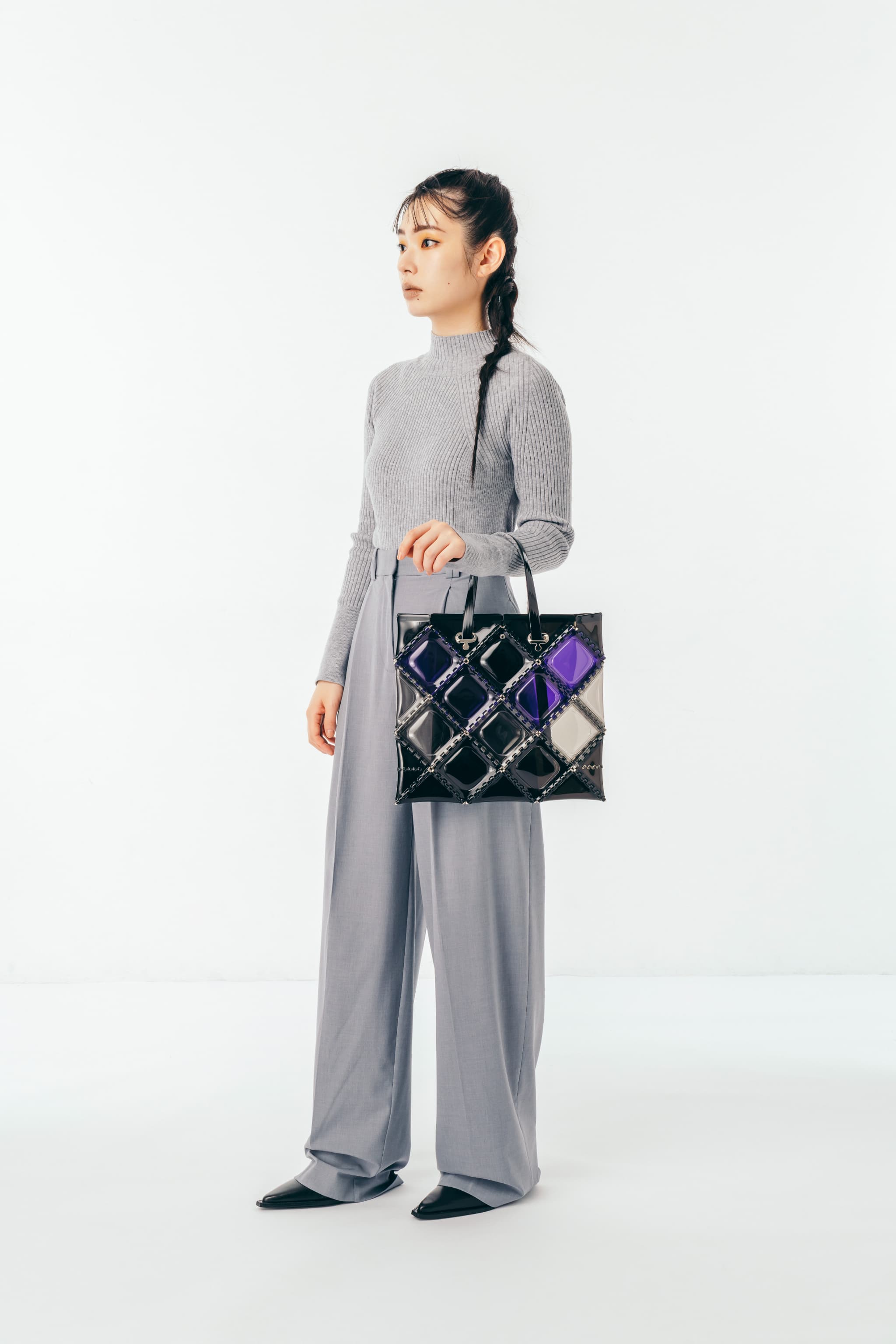 FLAT TOTE BLEND(Brown Multi)