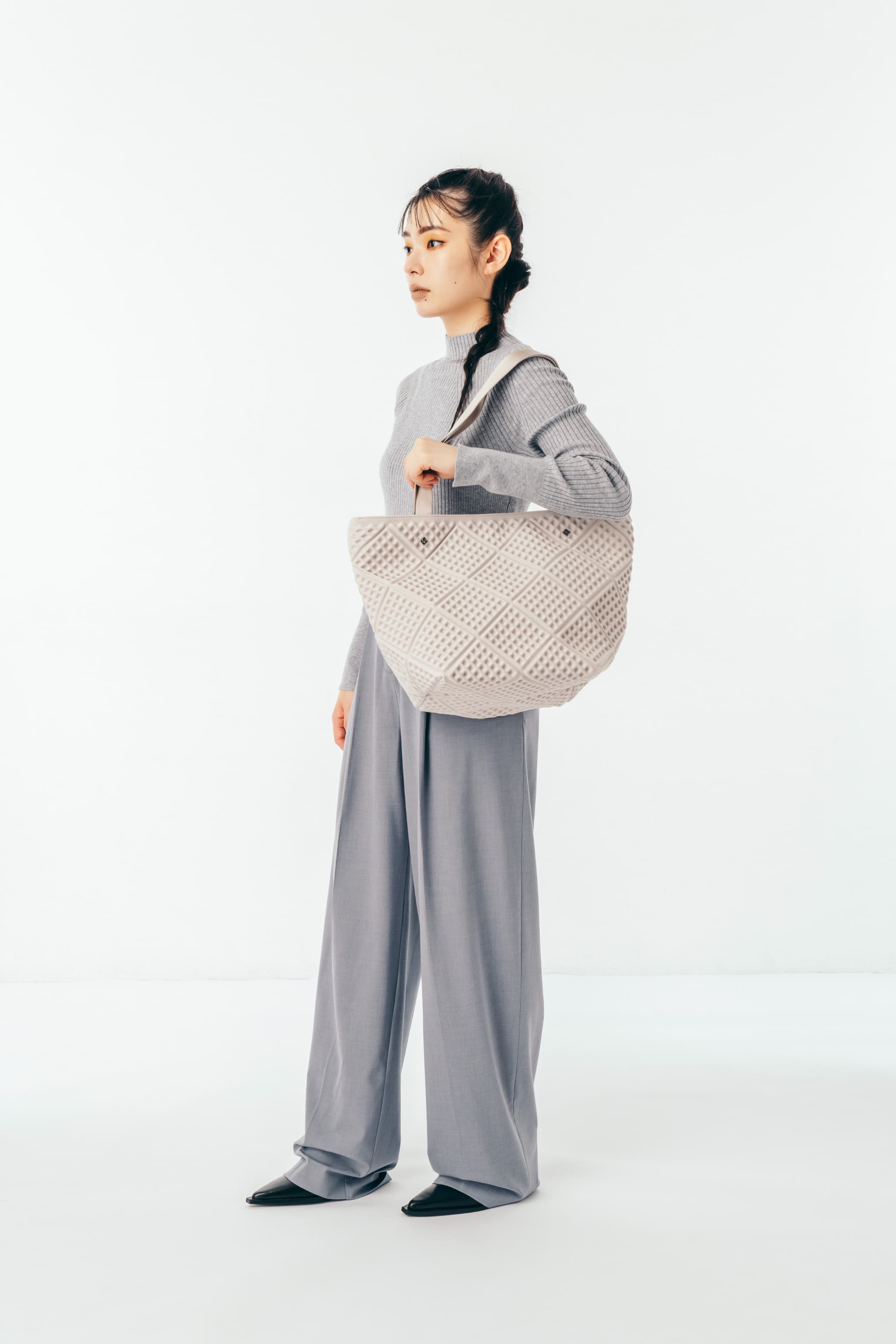 WAF-FUL TOWN TOTE 2(Ice gray)