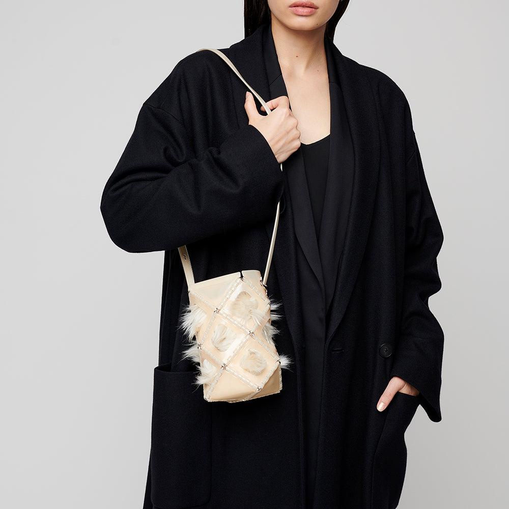 ASTERISK BASKET FRAME WINTER-Mini(Cream) – 52 BY HIKARUMATSUMURA
