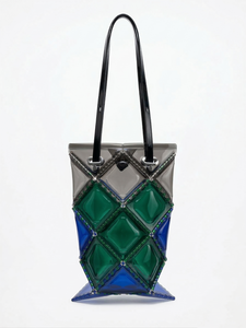 52 BY HIKARUMATSUMURA×UN3D. FLAT TOTE LONG(Blue)