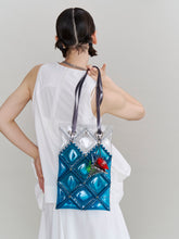 Load image into Gallery viewer, 52 BY HIKARUMATSUMURA×UN3D. FLAT TOTE LONG(Turquoise)