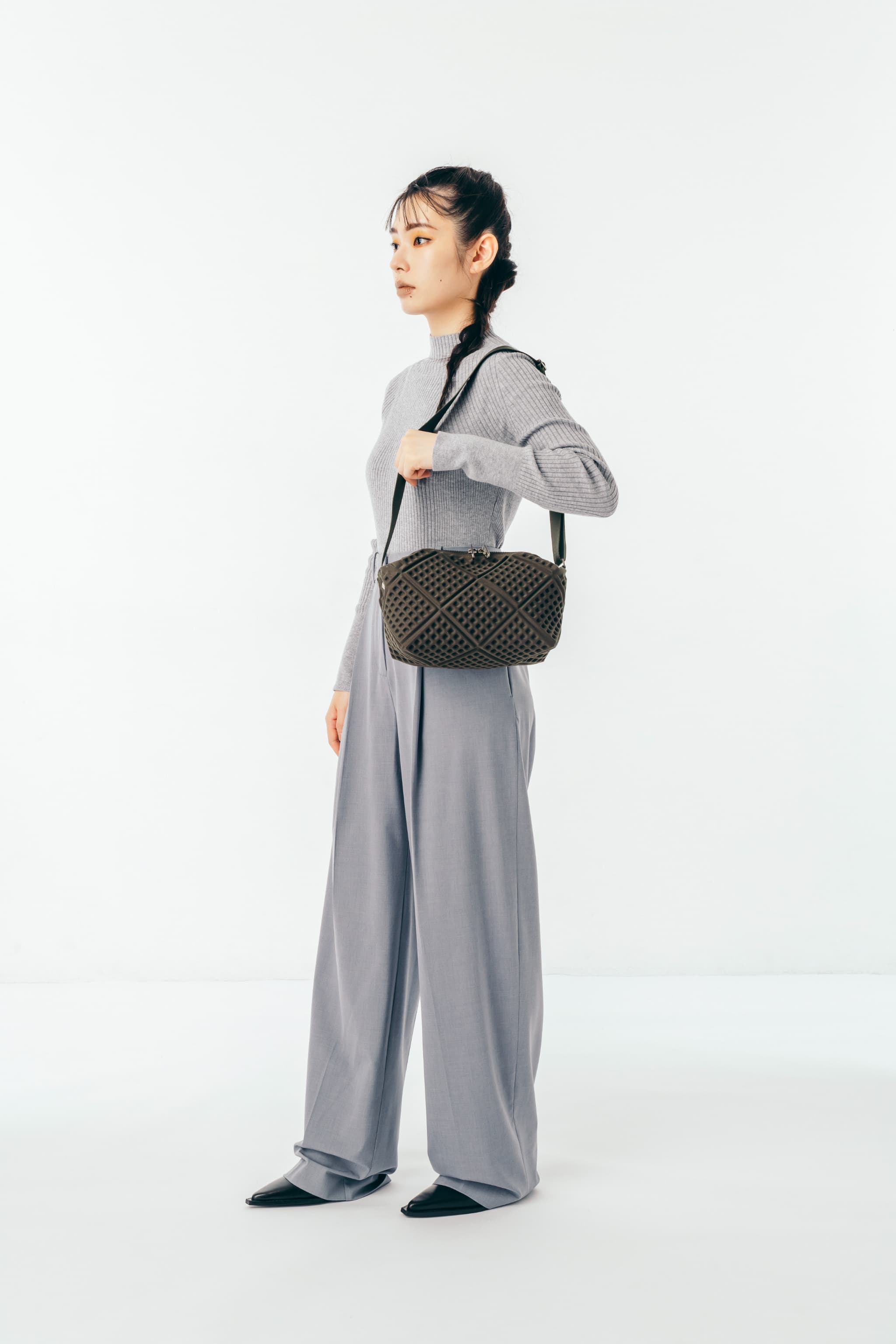 WAF-FUL TOWN MINI SHOULDER (Blue Gray)