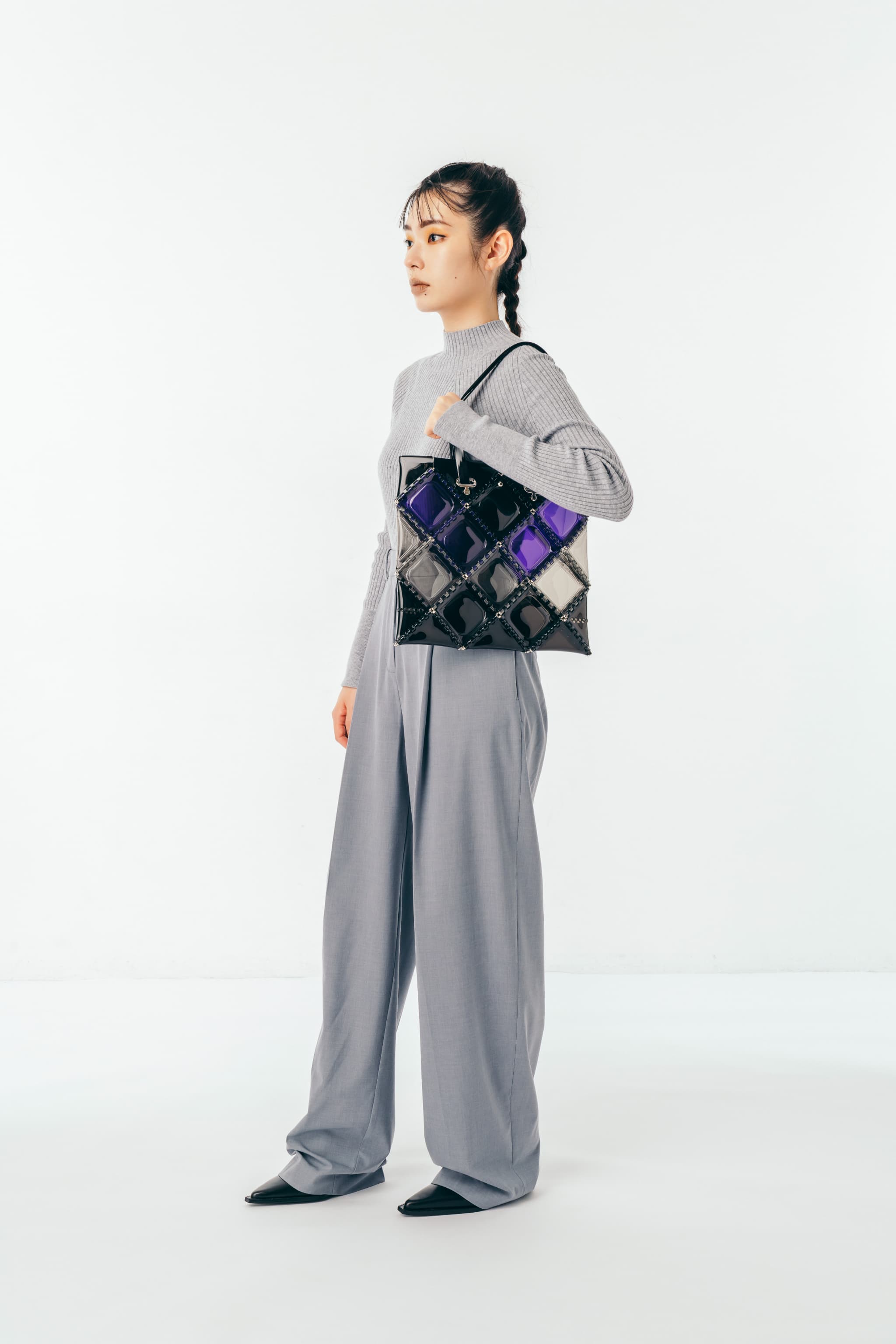 FLAT TOTE BLEND(Black Multi)