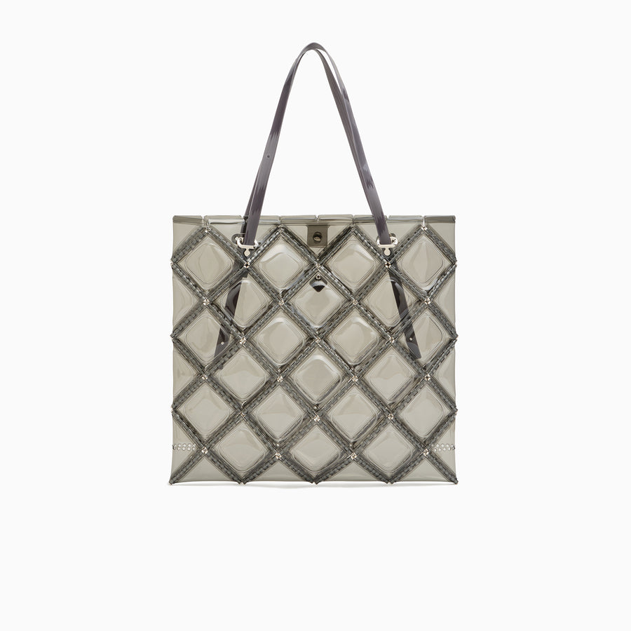 FLAT TOTE LARGE(Light gray)