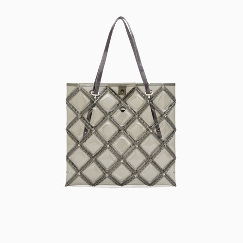 FLAT TOTE LARGE(Light gray)