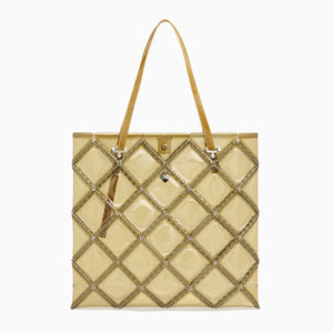 FLAT TOTE LARGE(Light brown)