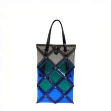 Load image into Gallery viewer, 52 BY HIKARUMATSUMURA×UN3D. FLAT TOTE LONG(Blue)