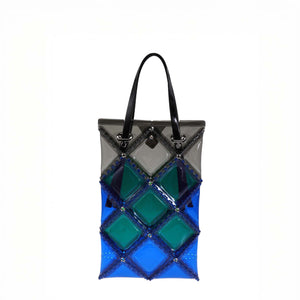 52 BY HIKARUMATSUMURA×UN3D. FLAT TOTE LONG(Blue)