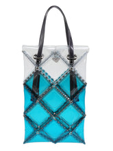 Load image into Gallery viewer, 52 BY HIKARUMATSUMURA×UN3D. FLAT TOTE LONG(Turquoise)