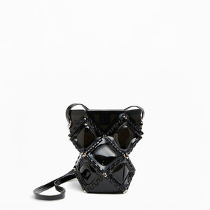 極美品　chiiiibag Mini Dhuta Shoulder Gucci Mini Trapuntata Zumi Shoulder Bag in Metallic Pink and Blue